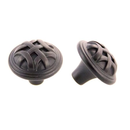 Crown 1-1/4" Braided Cabinet Knob Oil Rubbed Bronze Finish CHK8211510B